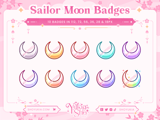 Sailor Moon Sub Badges