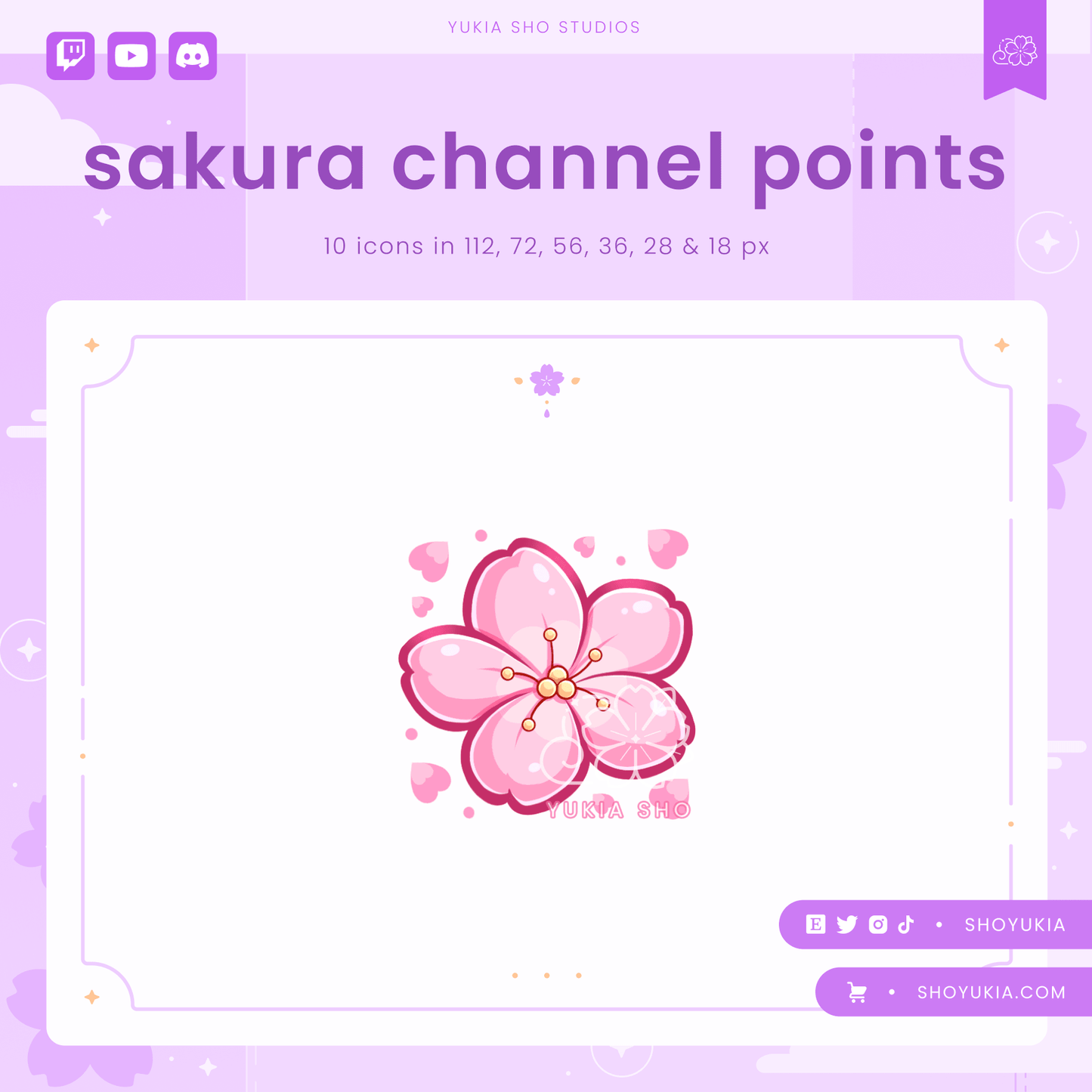 Sakura Flower Channel Points for Twitch