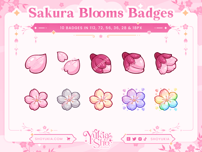 Sakura Blooms Sub Badges