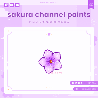 Sakura Flower Channel Points