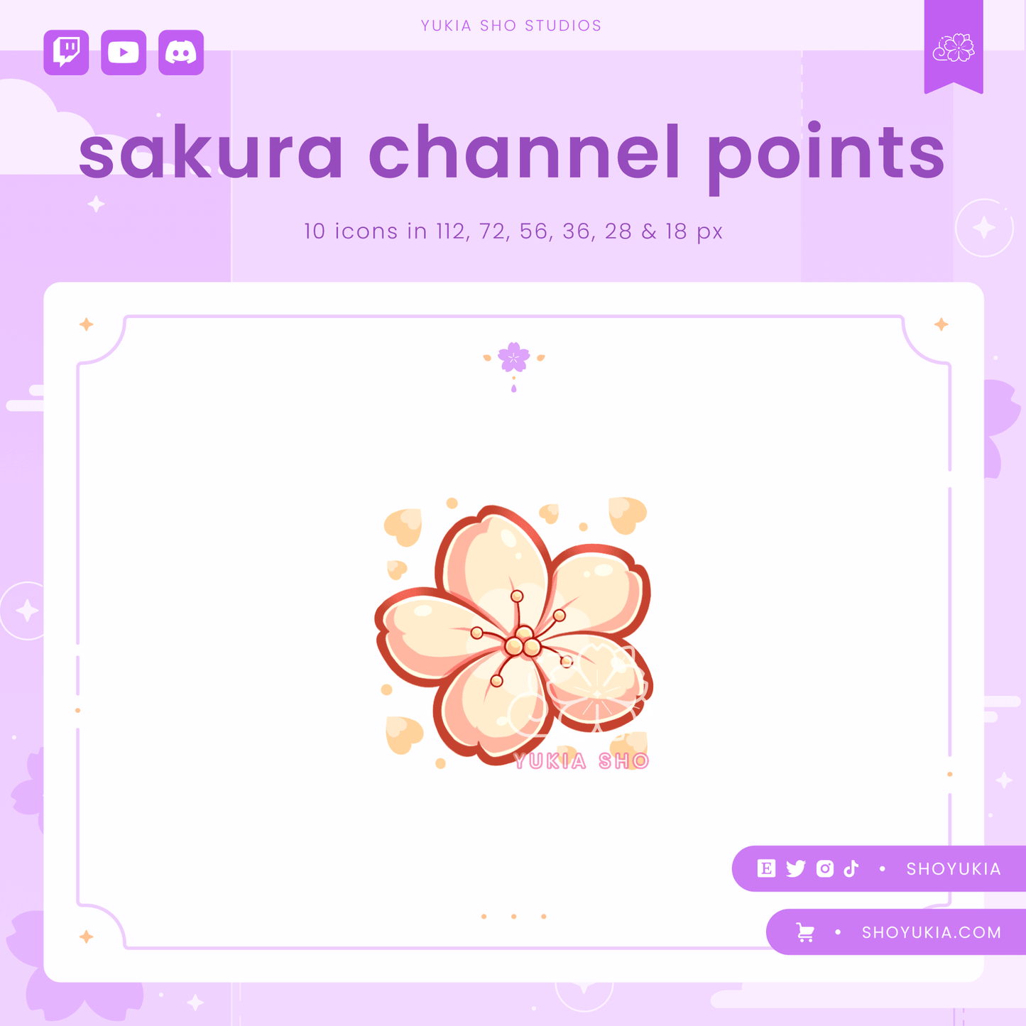 Sakura Flower Channel Points for Twitch