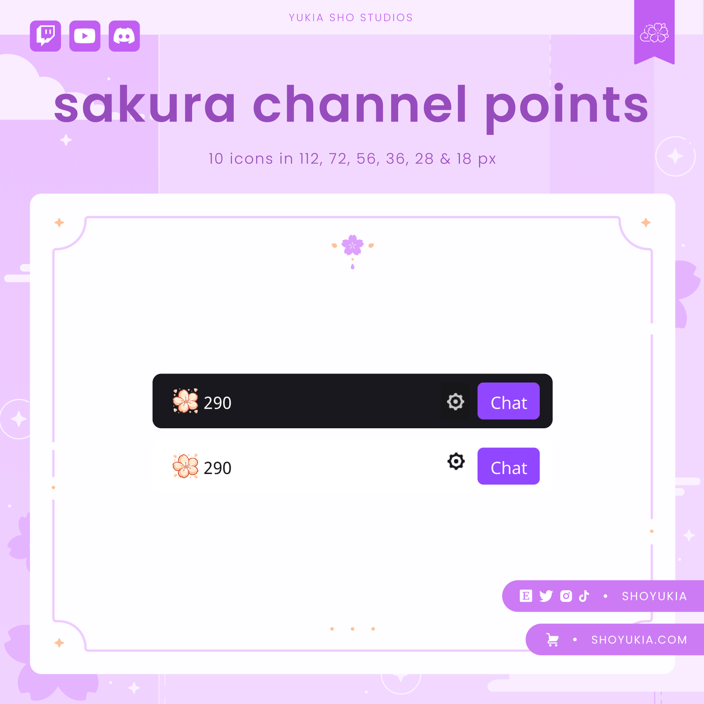 Sakura Flower Channel Points for Twitch