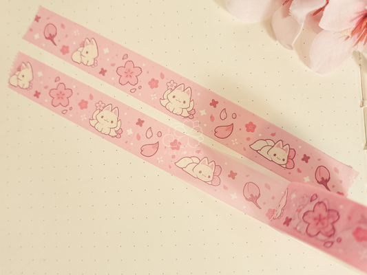 sakura kitsune washi tape