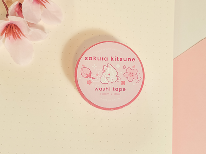 sakura kitsune washi tape