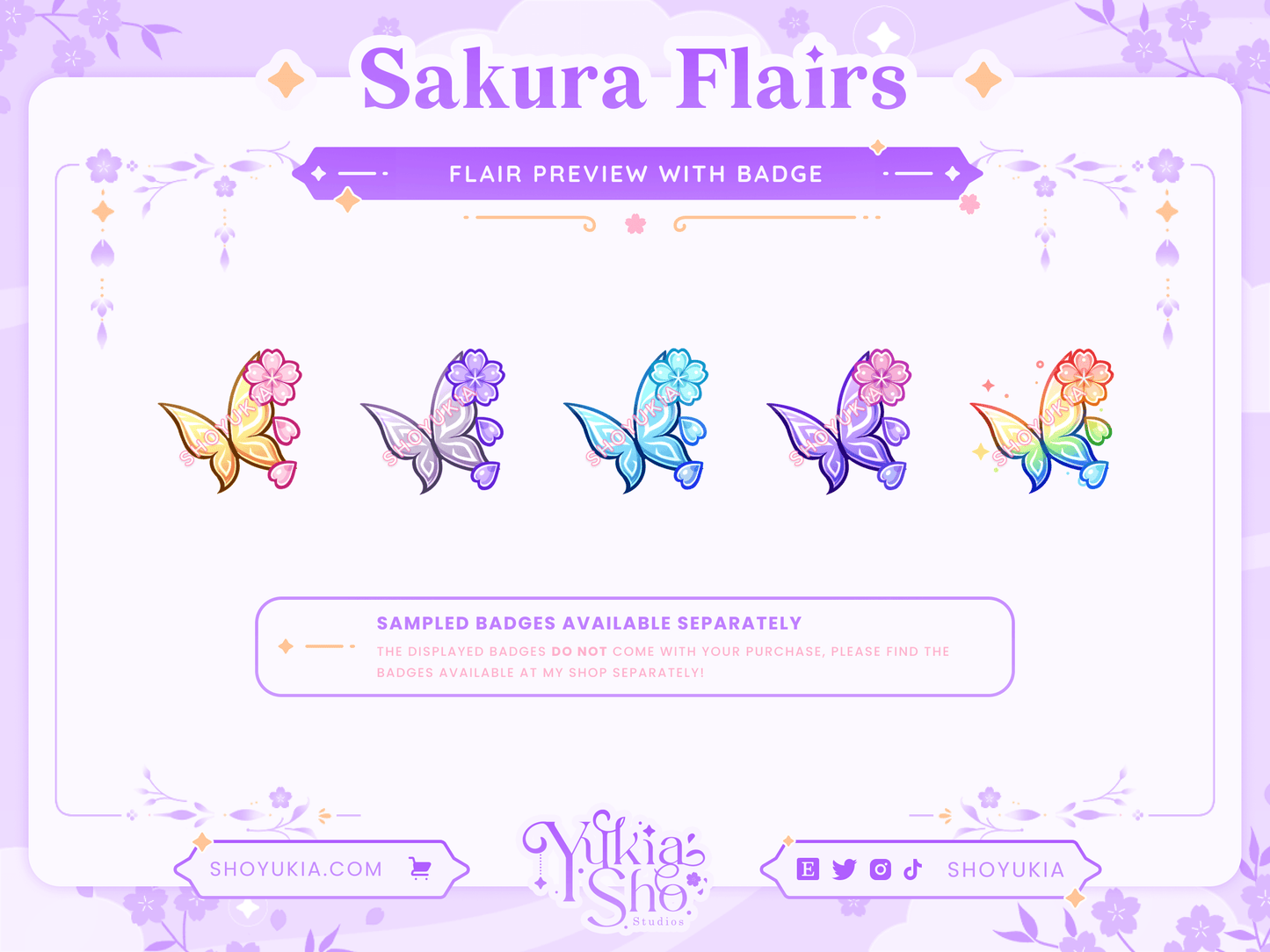 Sakura Twitch Badge Flair