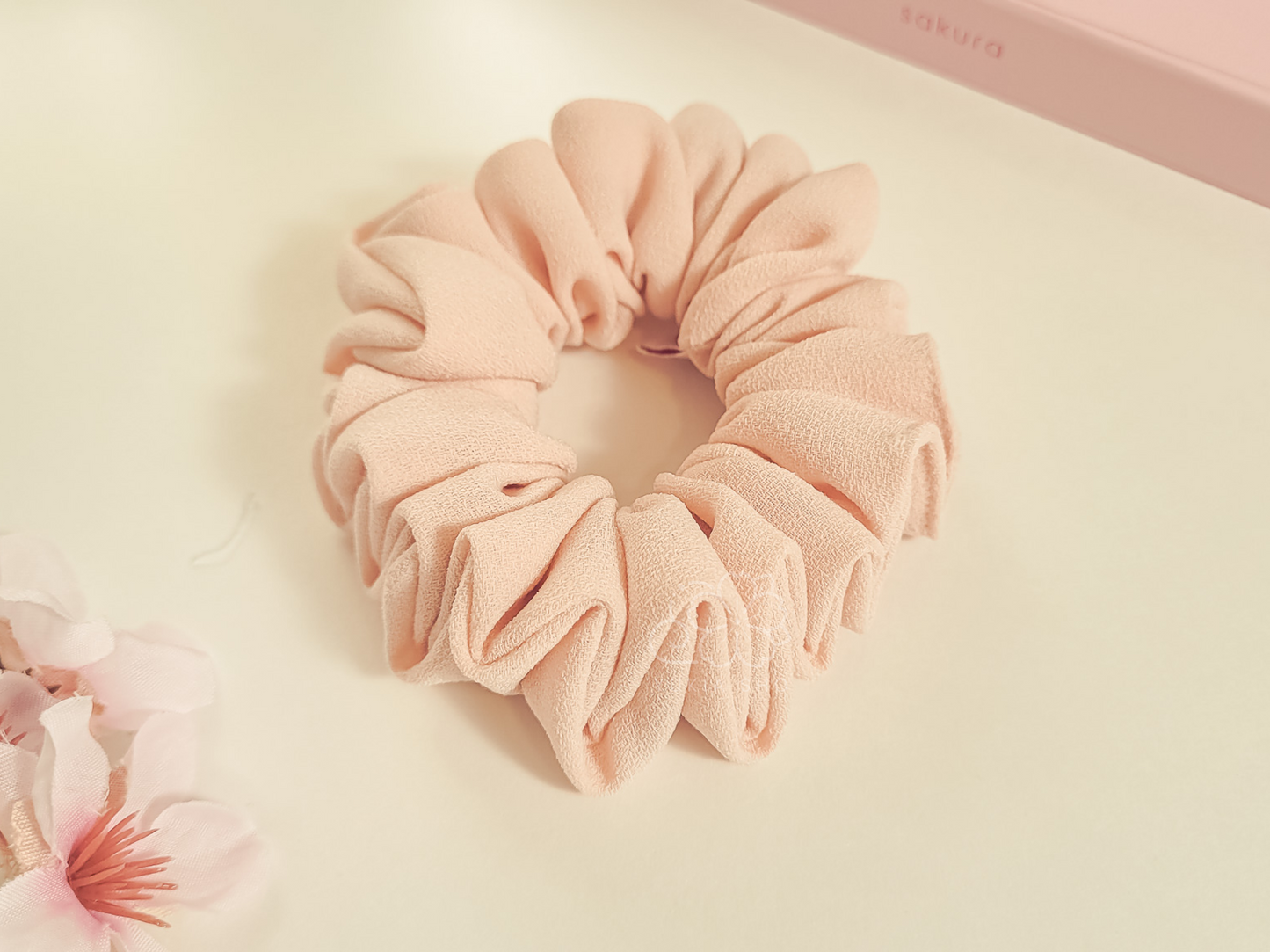 Sakura Mini Scrunchie