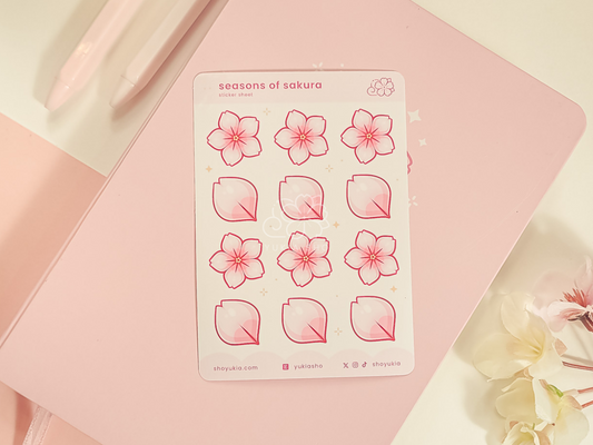 Seasons of Sakura Mini Sticker Sheet