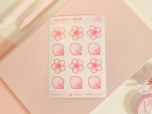 Seasons of Sakura Mini Sticker Sheet