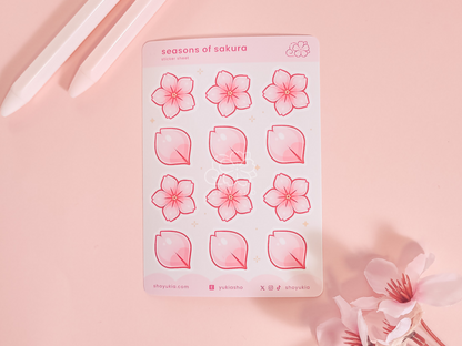 Seasons of Sakura Mini Sticker Sheet
