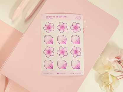 Seasons of Sakura Mini Sticker Sheet