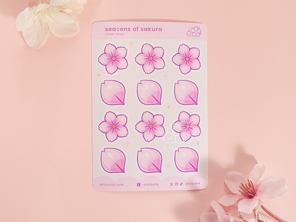 Seasons of Sakura Mini Sticker Sheet