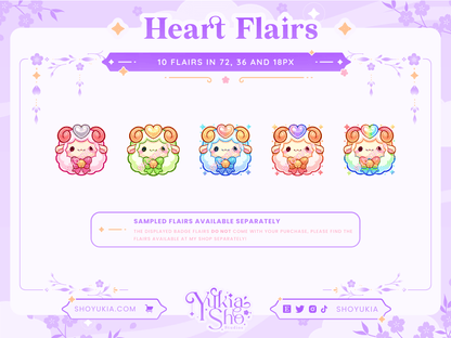 Kawaii Sheep Sub Badges