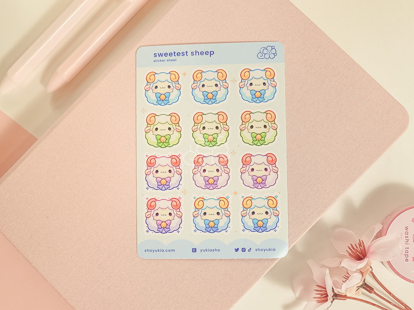 Sweetest Sheep Mini Sticker Sheet