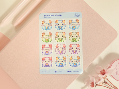 Sweetest Sheep Mini Sticker Sheet