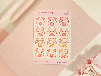 Sweetest Sheep Mini Sticker Sheet