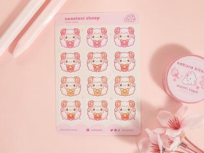 Sweetest Sheep Mini Sticker Sheet