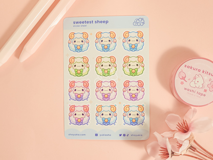 Sweetest Sheep Mini Sticker Sheet