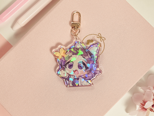 DS Shinobu Is This Butterfly 2.5" Acrylic Keychain Charm