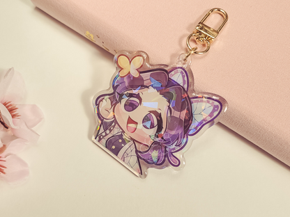 DS Shinobu Is This Butterfly 2.5" Acrylic Keychain Charm