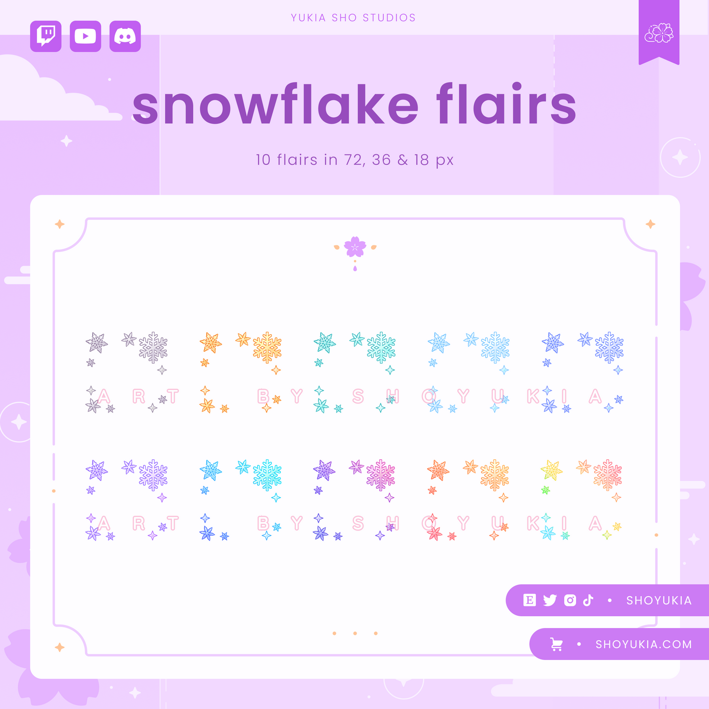 Snowflake Twitch Badge Flair