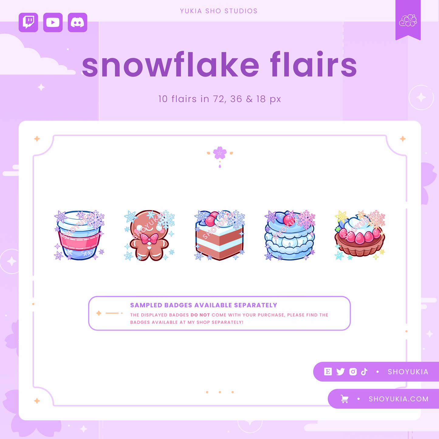 Snowflake Twitch Badge Flair