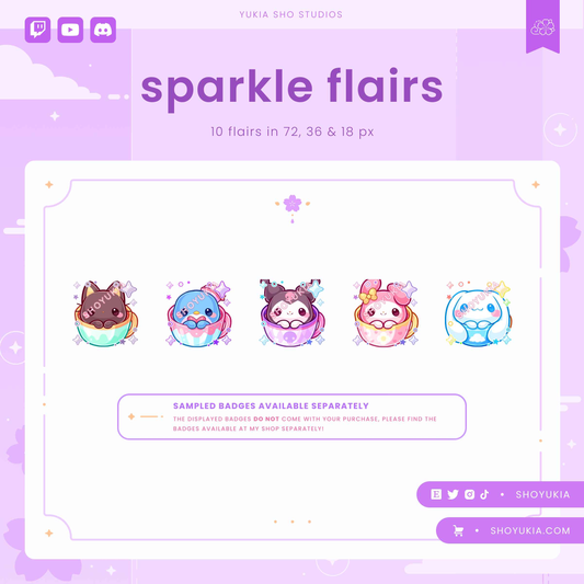 Sparkle Twitch Badge Flair
