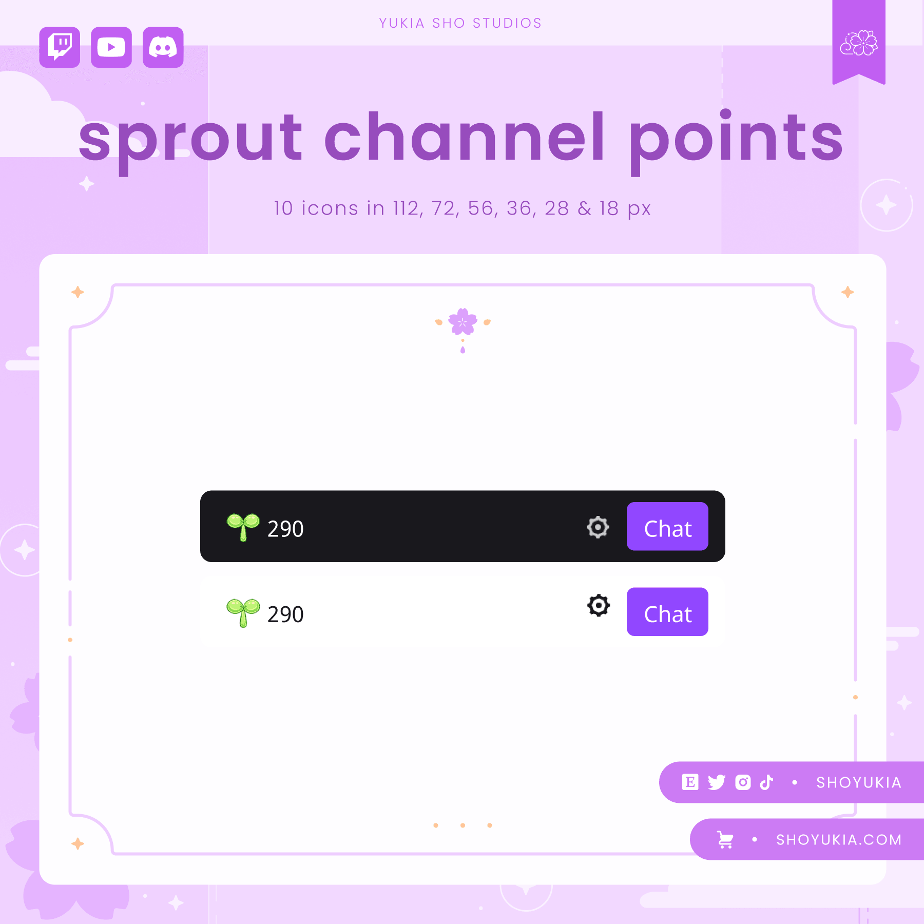Twitch Channel Points Icons – Unique Designs for Streamers – Yukia Sho ...