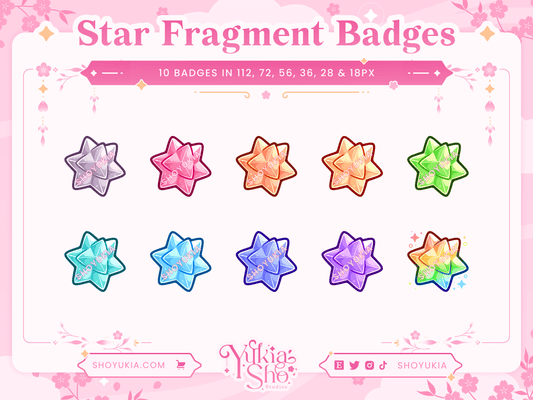 Animal Crossing Star Fragment Sub Badges