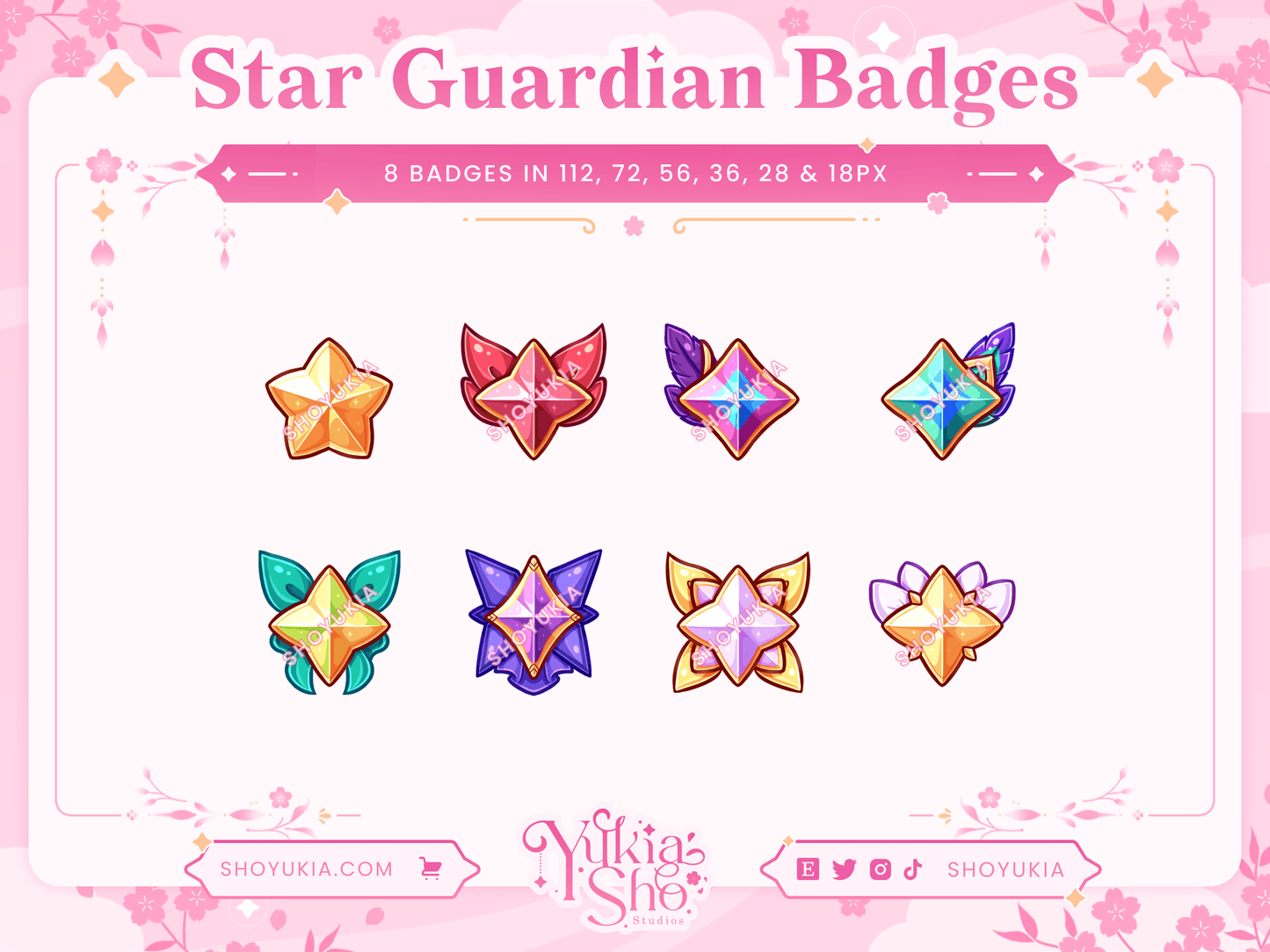 League of Legends Star Guardian (Set 2) Sous-badges pour Twitch/YouTube/Discord