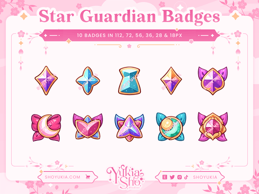 League of Legends Star Guardian (Set 2) Sous-badges pour Twitch/YouTube/Discord