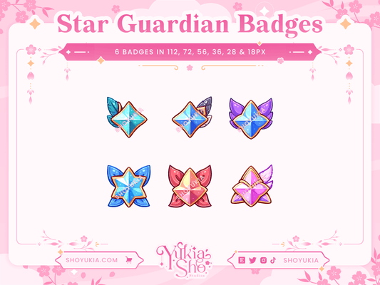 League of Legends Star Guardian (Set 2) Sous-badges pour Twitch/YouTube/Discord