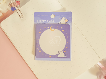 starry buns sticky notes
