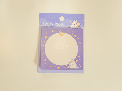 starry buns sticky notes