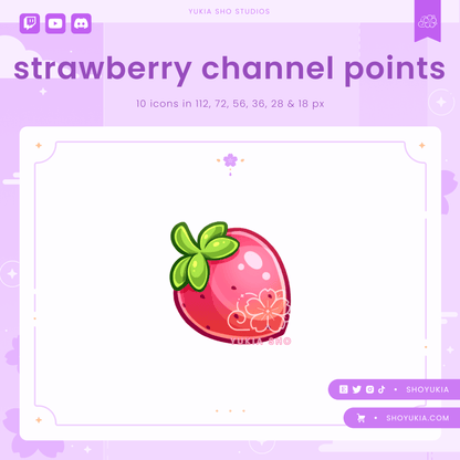 Strawberry Channel Points for Twitch