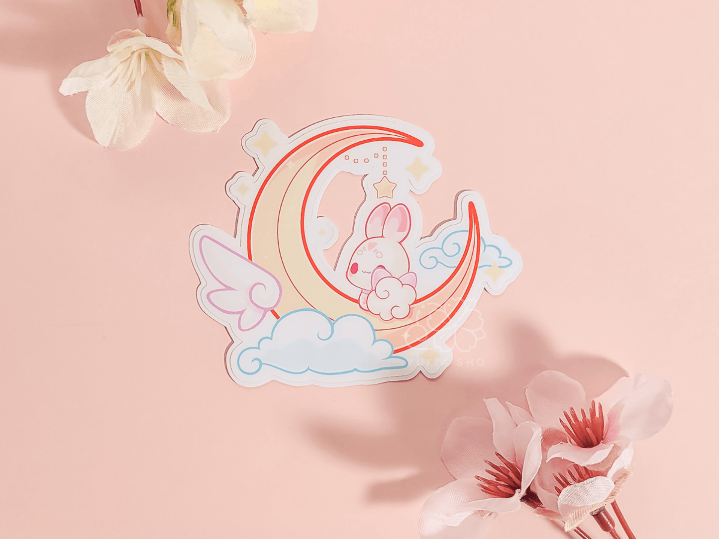 Suzumi Usagi Moon 3" Vinyl Sticker