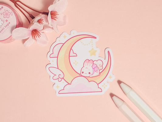 Suzumi Usagi Moon 3" Vinyl Sticker