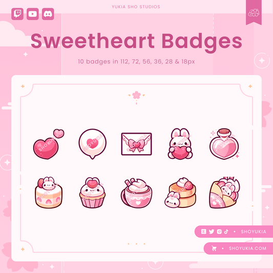 Sweetheart Sub Badges