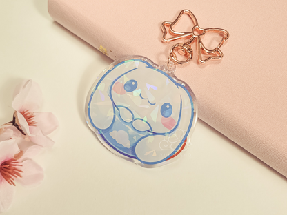 Kawaii Cinna Teacup 2.5" Acrylic Keychain Charm