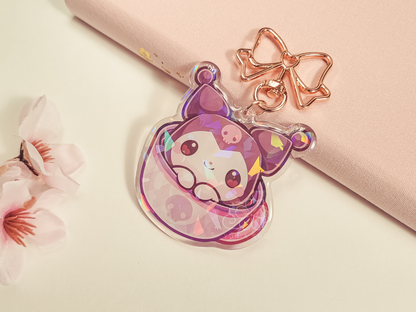 Kawaii Kuro Teacup 2.5" Acrylic Keychain Charm