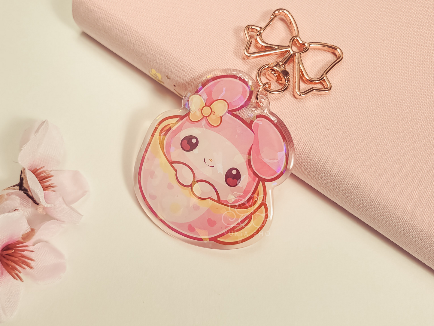 Kawaii Melo Teacup 2.5" Acrylic Keychain Charm