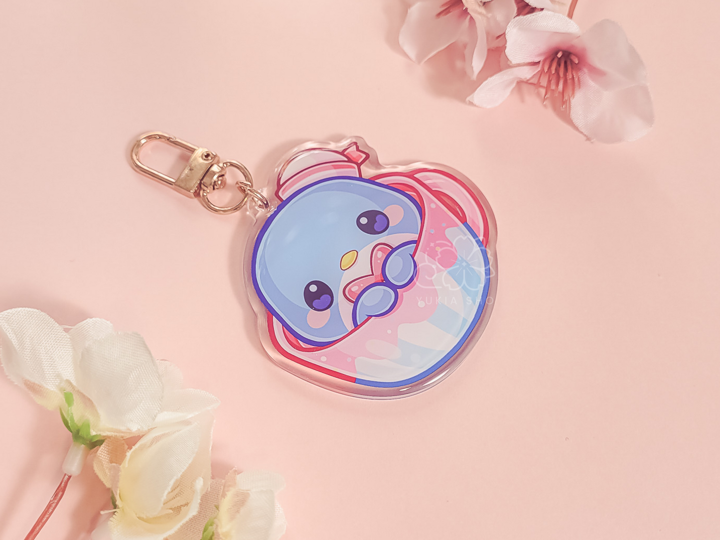 Kawaii Sam Teacup 2.5" Acrylic Keychain Charm