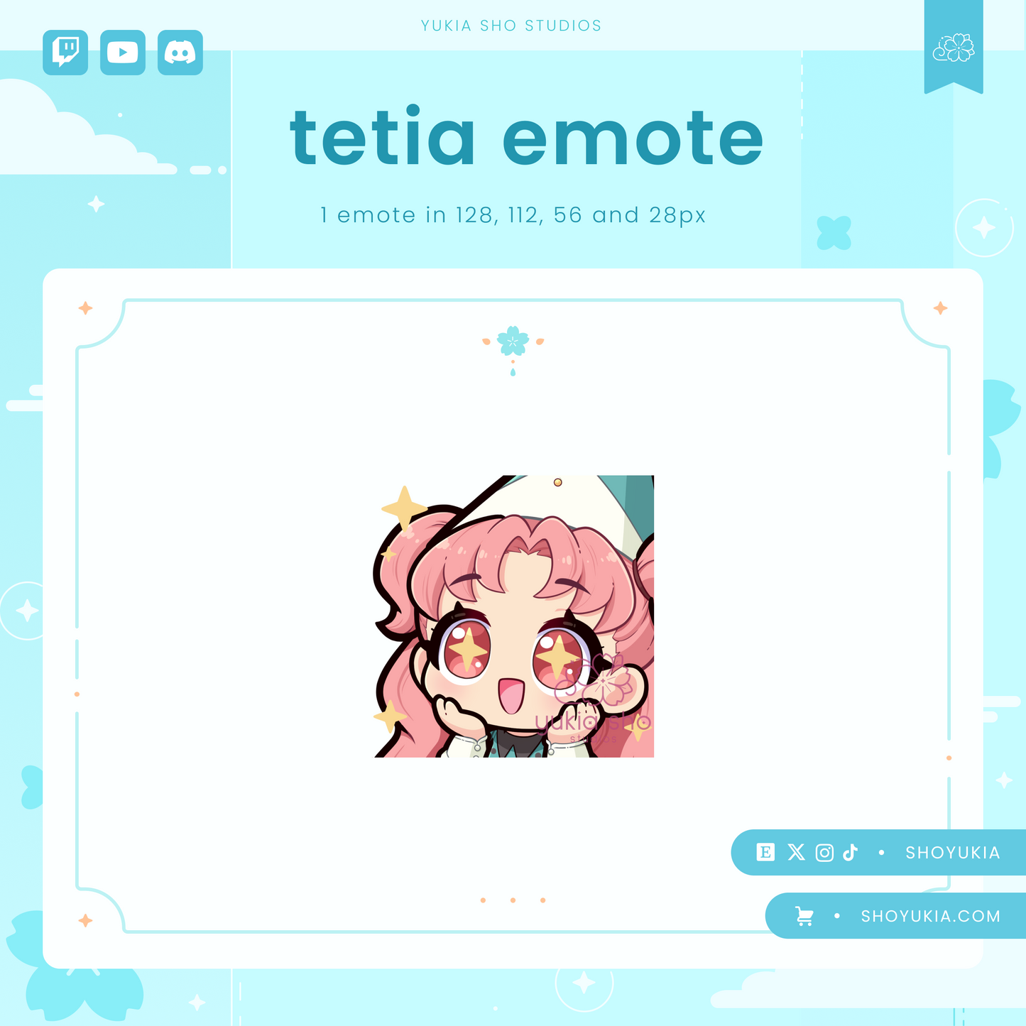Genshin Impact Ayaka Emotes for Twitch/Discord