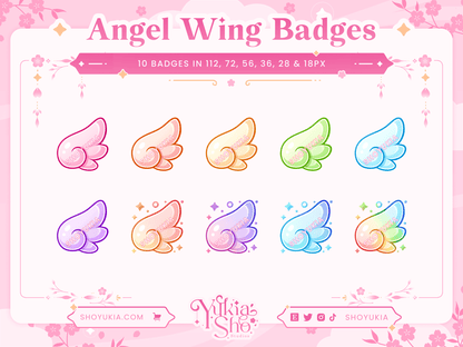 Angel Wing Sub Badges