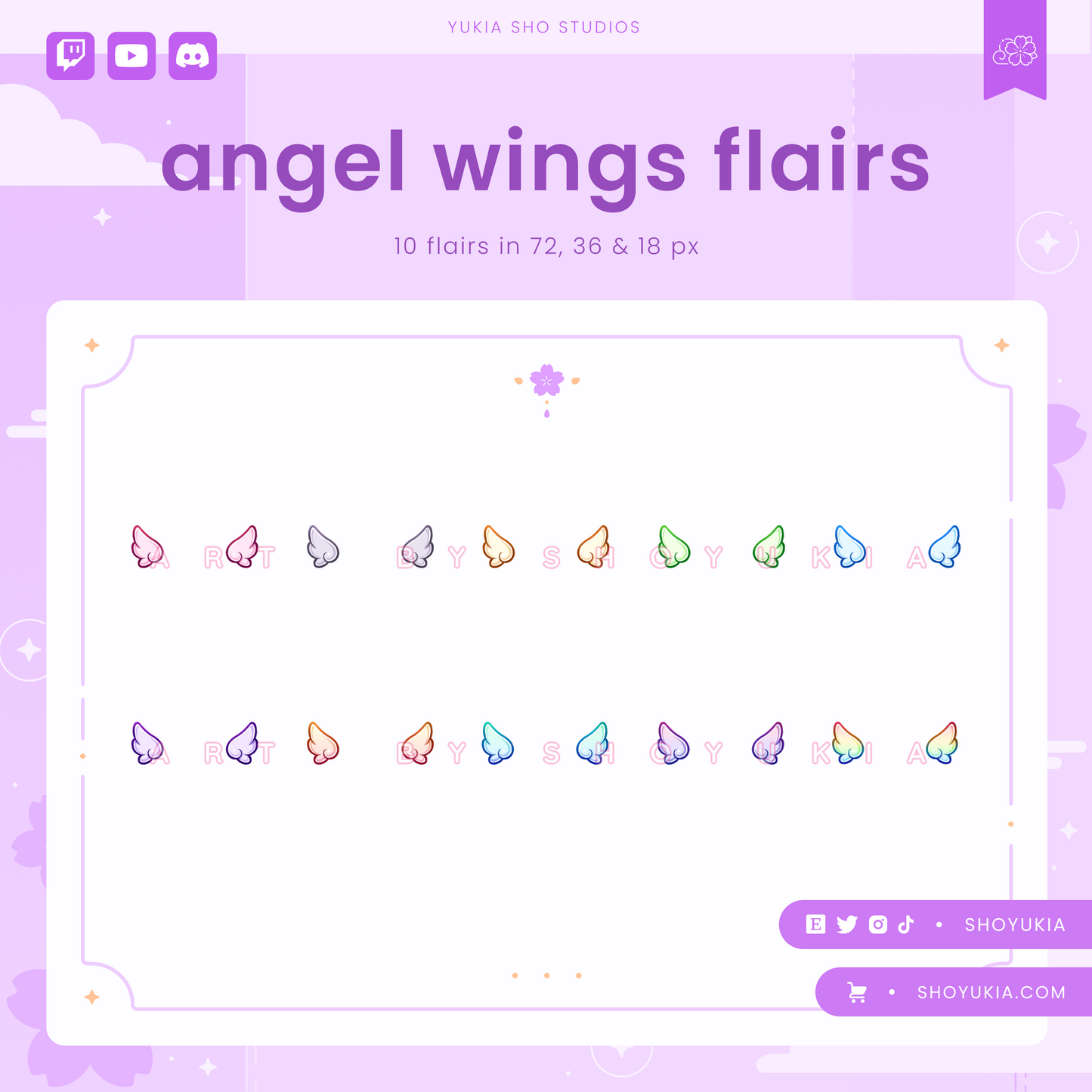 Angel Wings Twitch Badge Flair