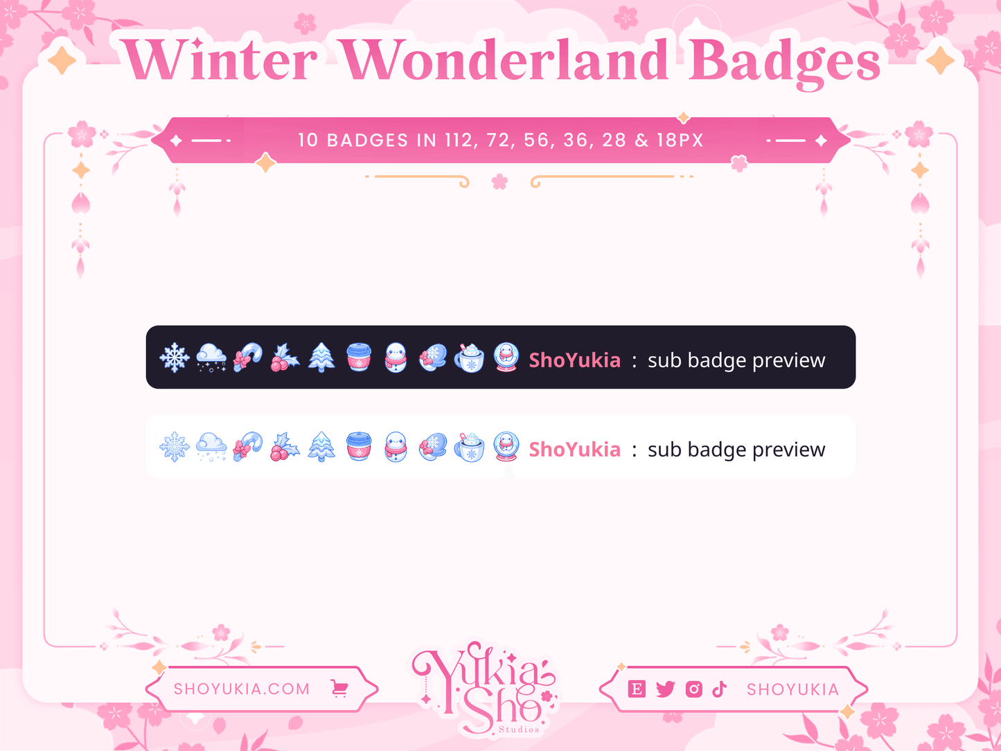 Winter Wonderland Sub Badges