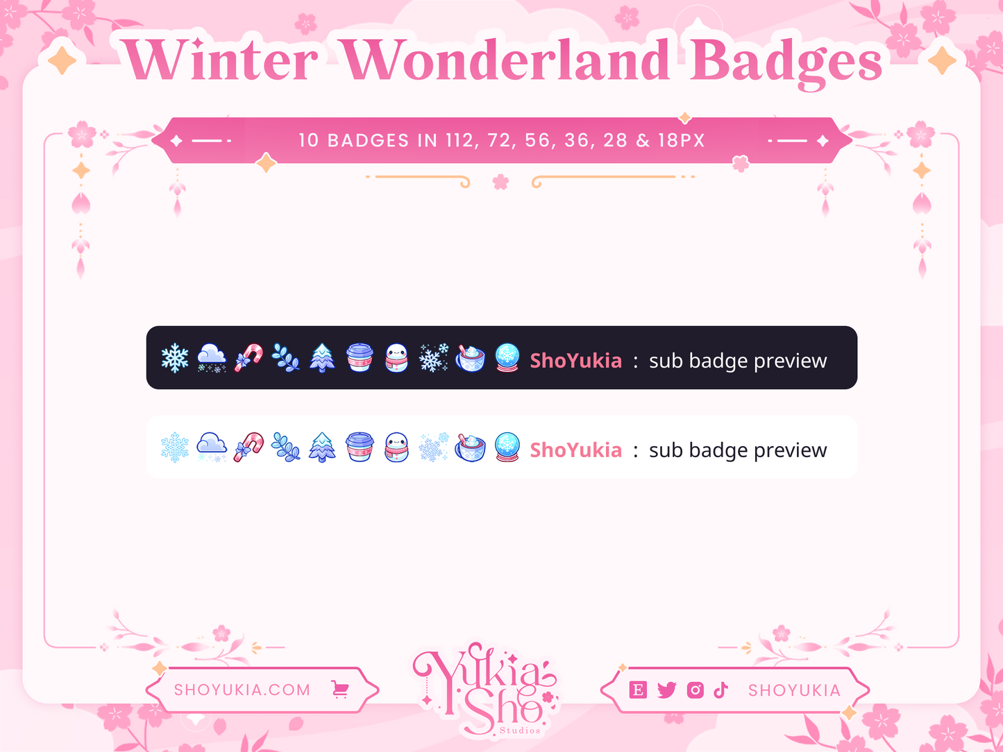 Winter Wonderland Sub Badges