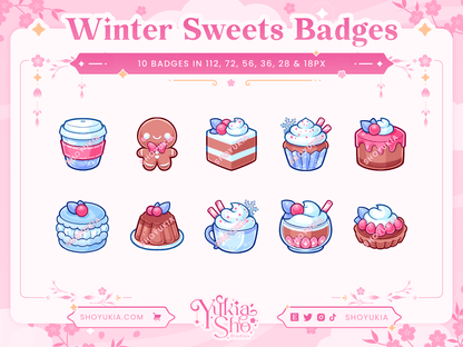 Winter Sweets Sub Badges