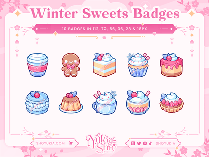 Winter Sweets Sub Badges