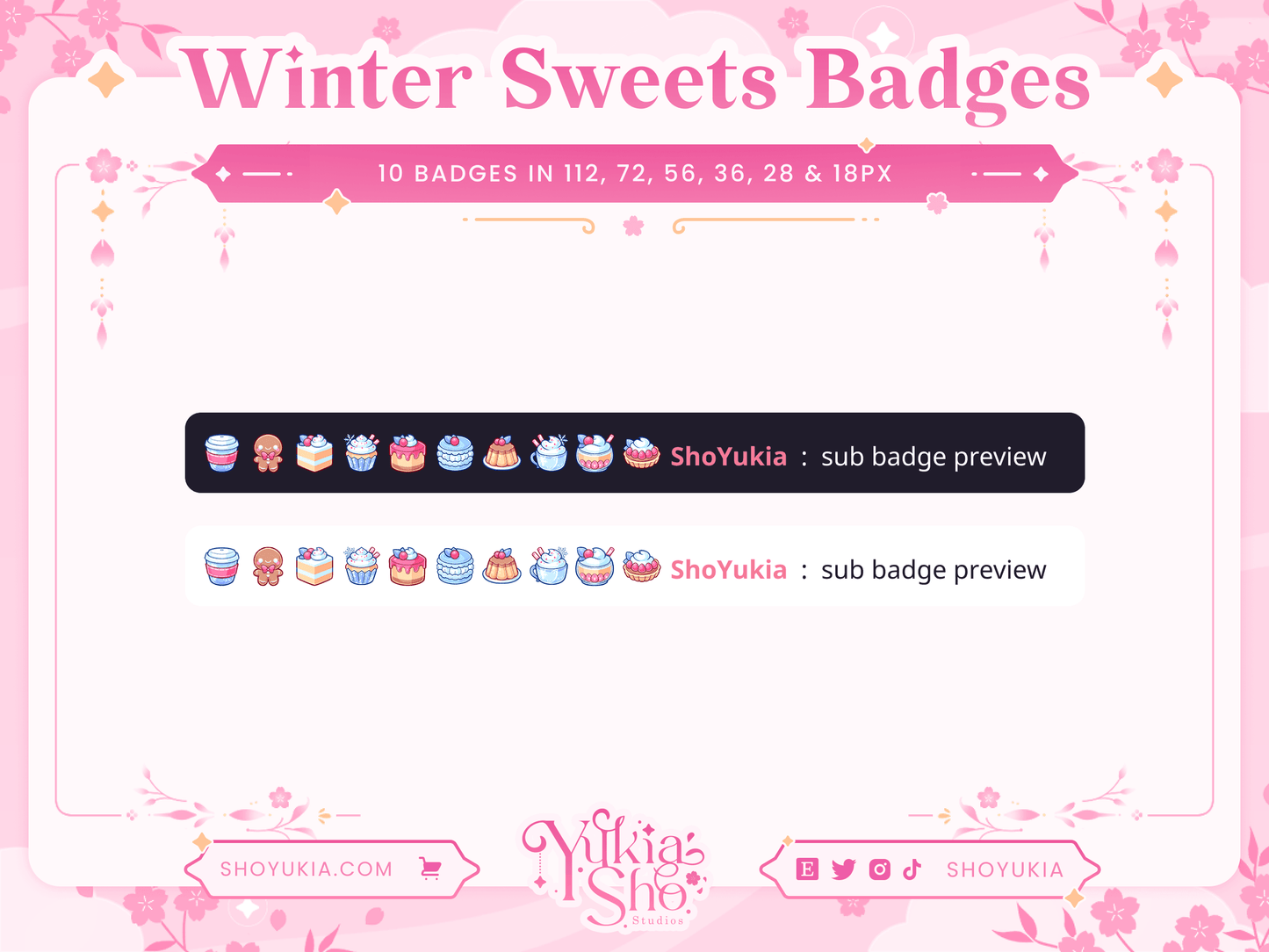 Winter Sweets Sub Badges