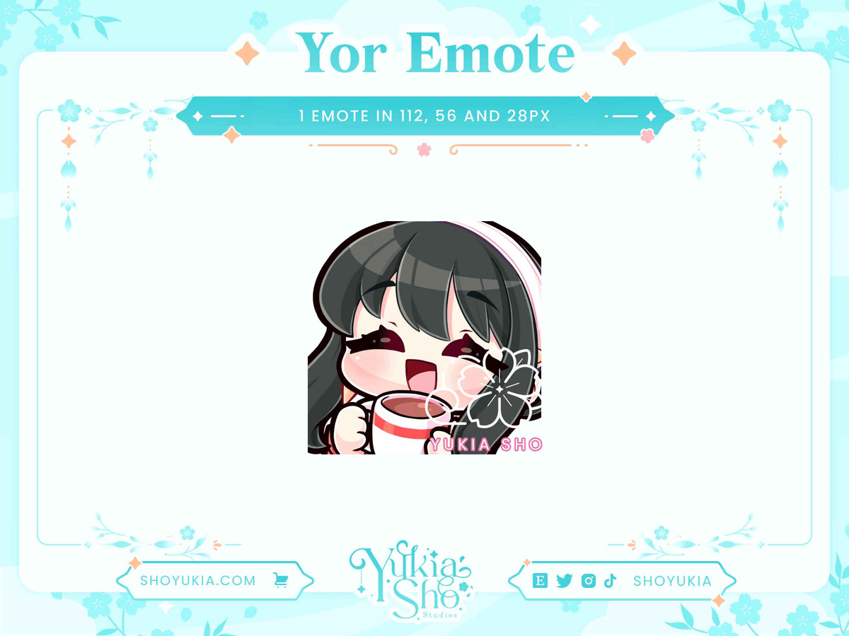 SxF Yor Twitch Emotes – Yukia Sho Studios Ltd.